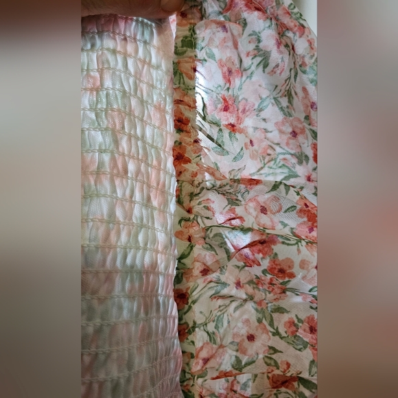 NO BOUNDARIES Juniors' Smocked Top and Skirt Set - XXL (19) - Picture 6 of 8